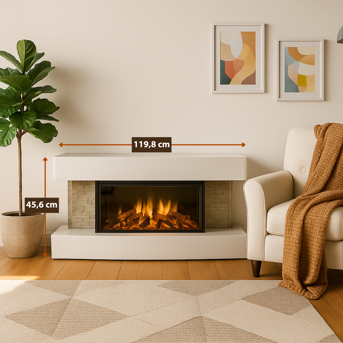 Classic Fire Sfeerhaard Elektrisch Montreal 2000W