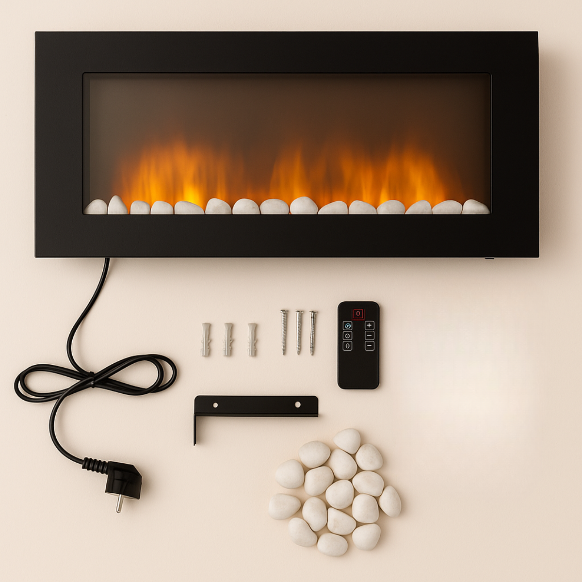 Classic Fire Sfeerhaard Elektrisch Vancouver 105,5 x 48 x 12 cm - maximondo