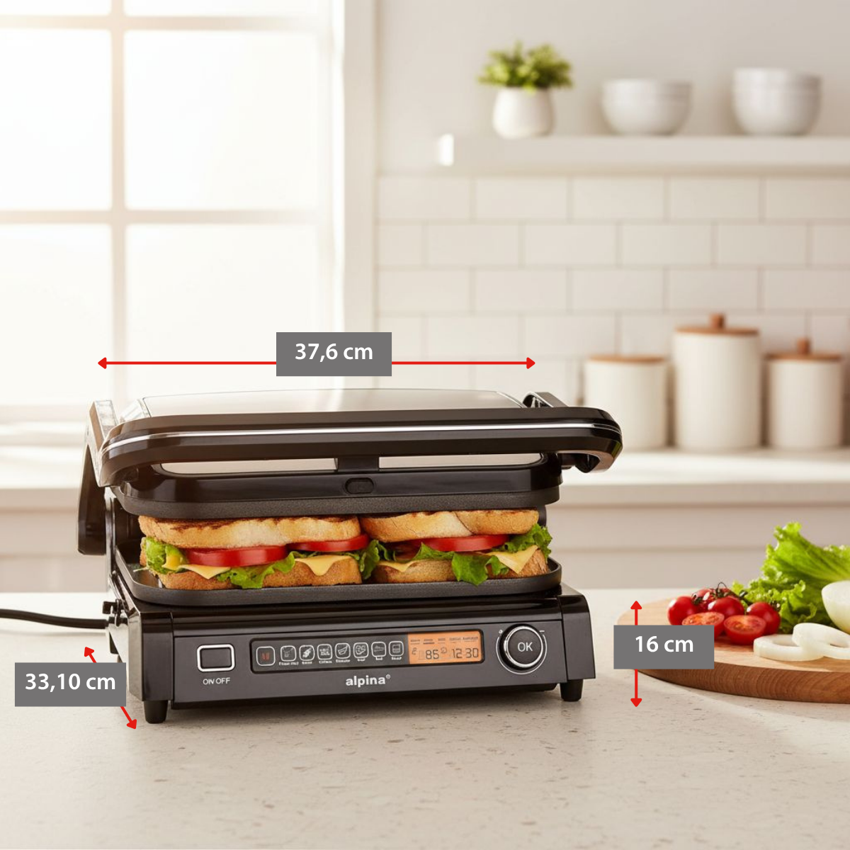 alpina Grill Apparaat, 8 standen - maximondo