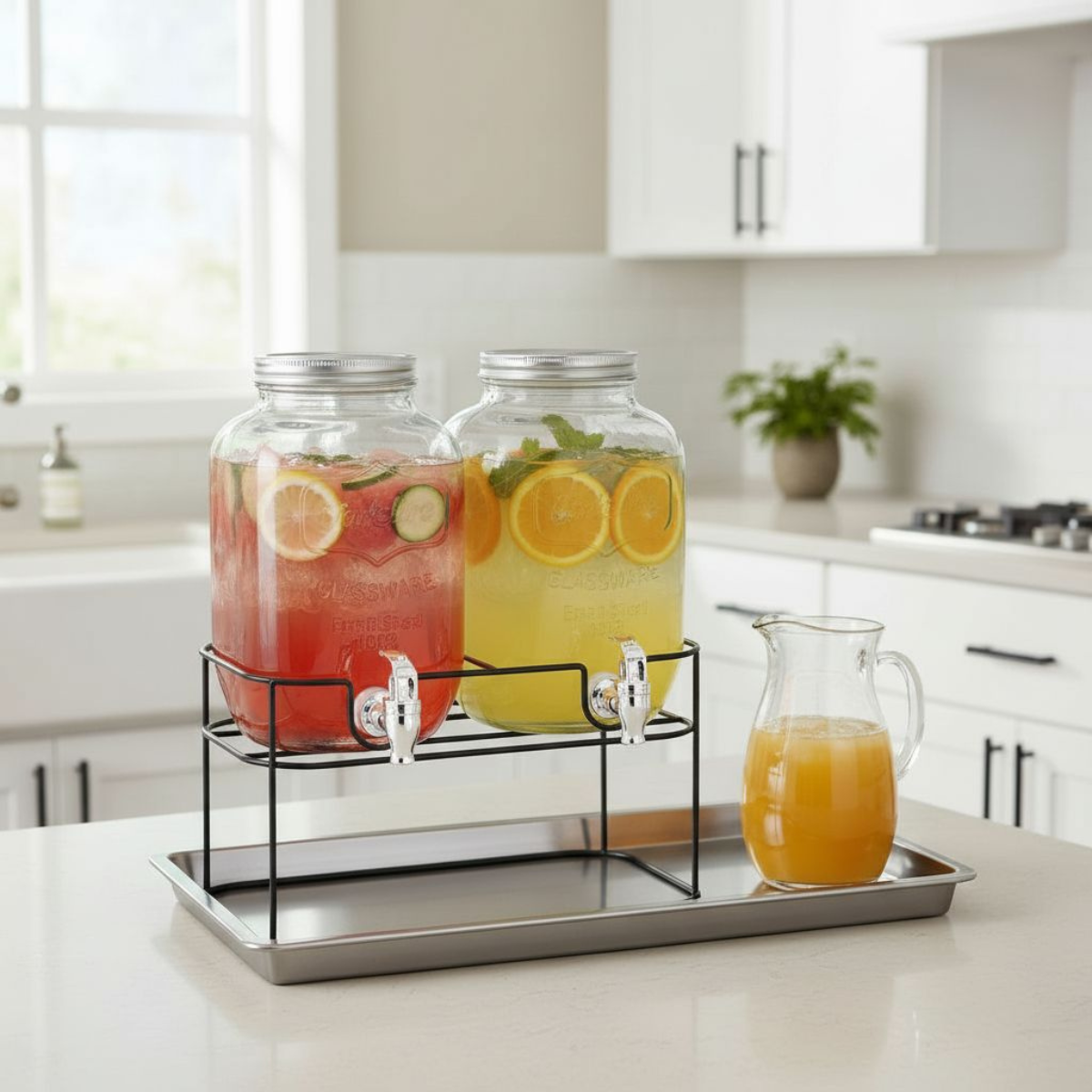 Cuisine Elegance Dubbele Drankdispenser - Waterdispenser 4L - maximondo