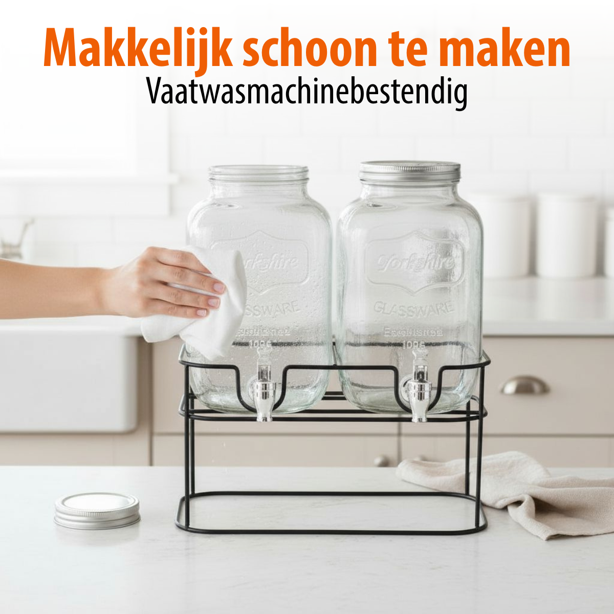 Cuisine Elegance Dubbele Drankdispenser - Waterdispenser 4L - maximondo