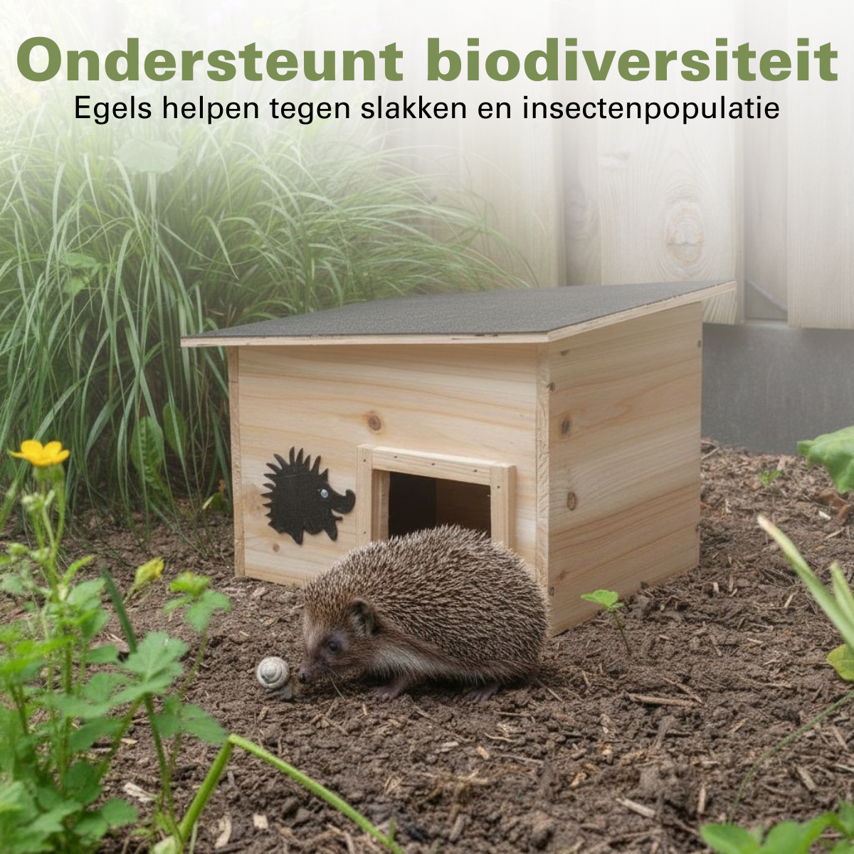 Lifetime Garden Egelhuis - Egelhuisje Waterdicht met Bodem - maximondo