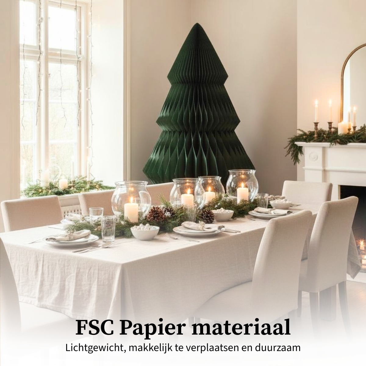 Mica Decorations Decoratie boom groen FSC Mix - h212xd120cm