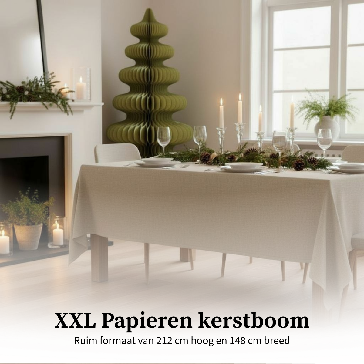 Mica Decorations Decoratie kunstkerstboom - H212 x Ø148 cm