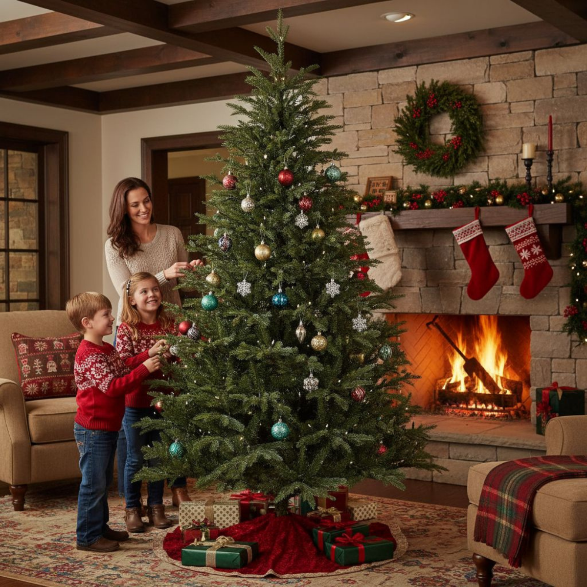 Top Trees Vanocuver kerstboom groen TIPS 1298 - h155xd109cm