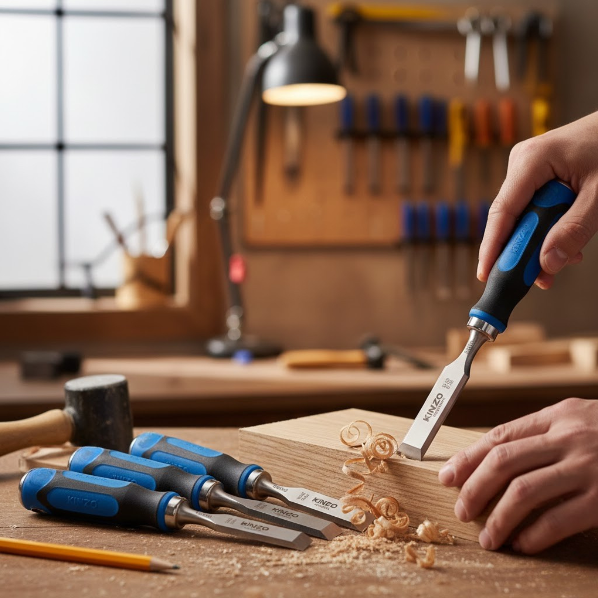 Kinzo Beitelset 4 Stuks