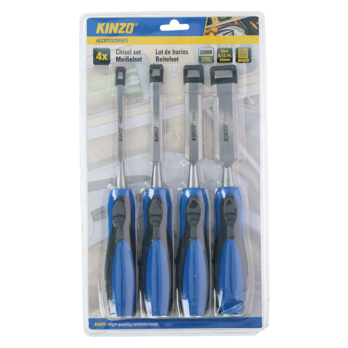 Kinzo Beitelset 4 Stuks - maximondo