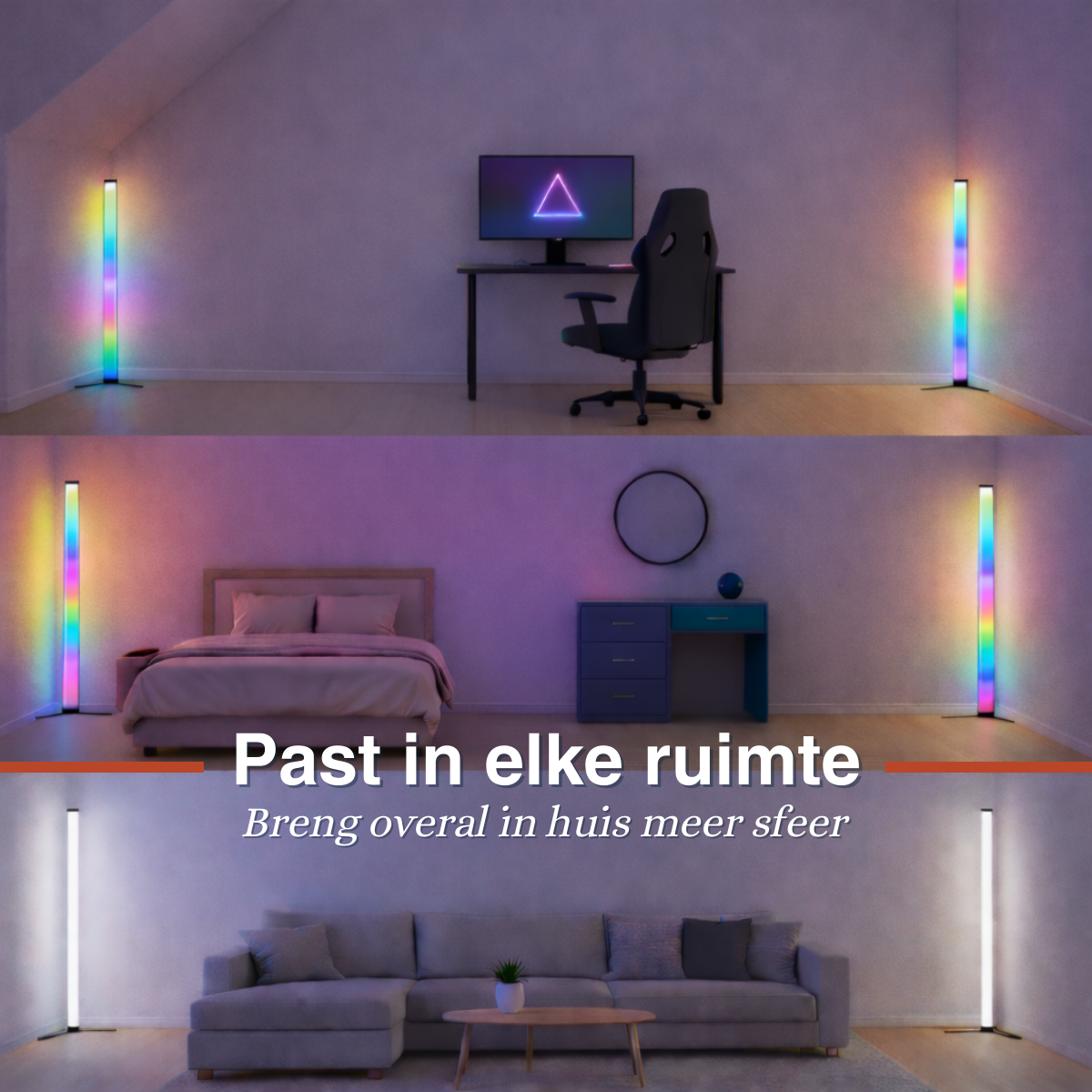 Grundig LED en RGB Vloerlamp 120cm