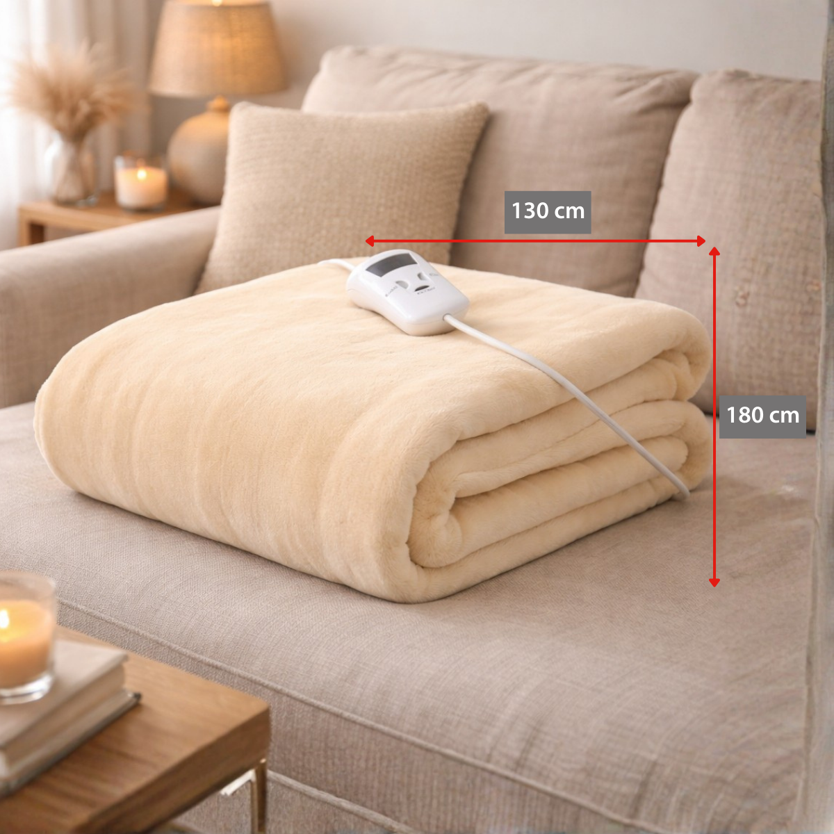 alpina Warmtedeken Elektrische Bovendeken 130 x 180 cm - maximondo
