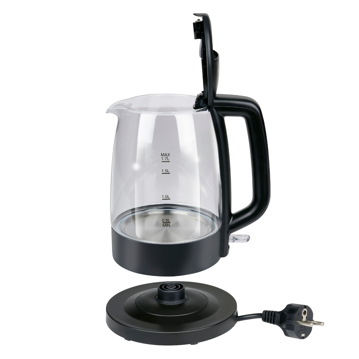 alpina Waterkoker 1,7 Liter - Waterkoker Glas 1850-2200W - maximondo