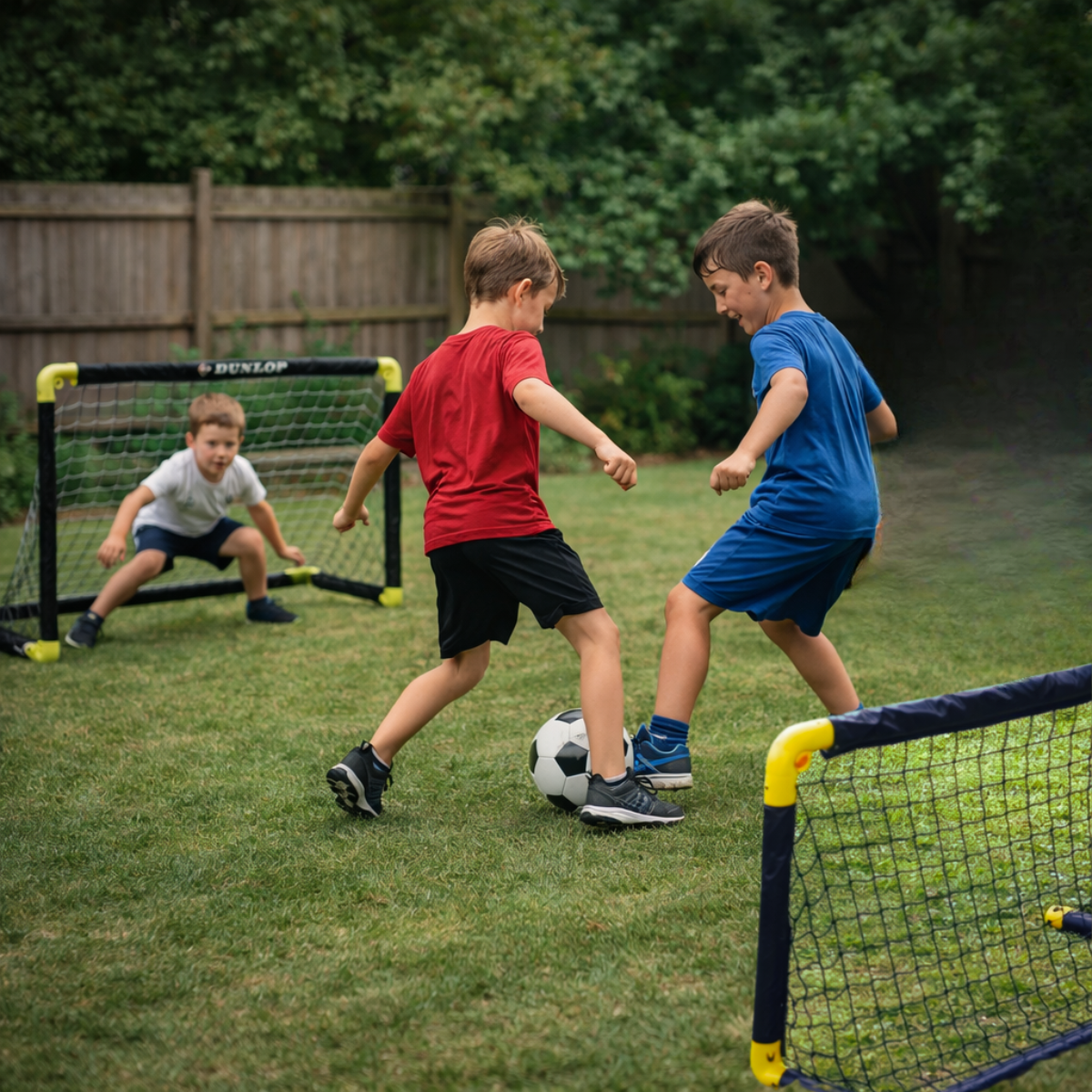 Dunlop Voetbaldoelen Set van 2 - Voetbalgoal 90 x 59 x 61 cm - maximondo