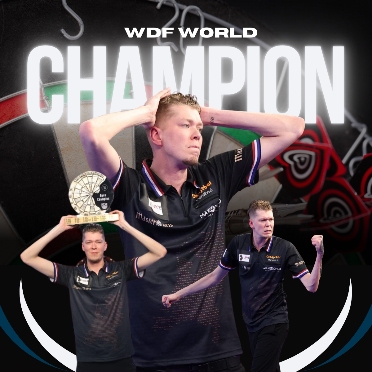 Jimmy van Schie Wereldkampioen WDF Darts