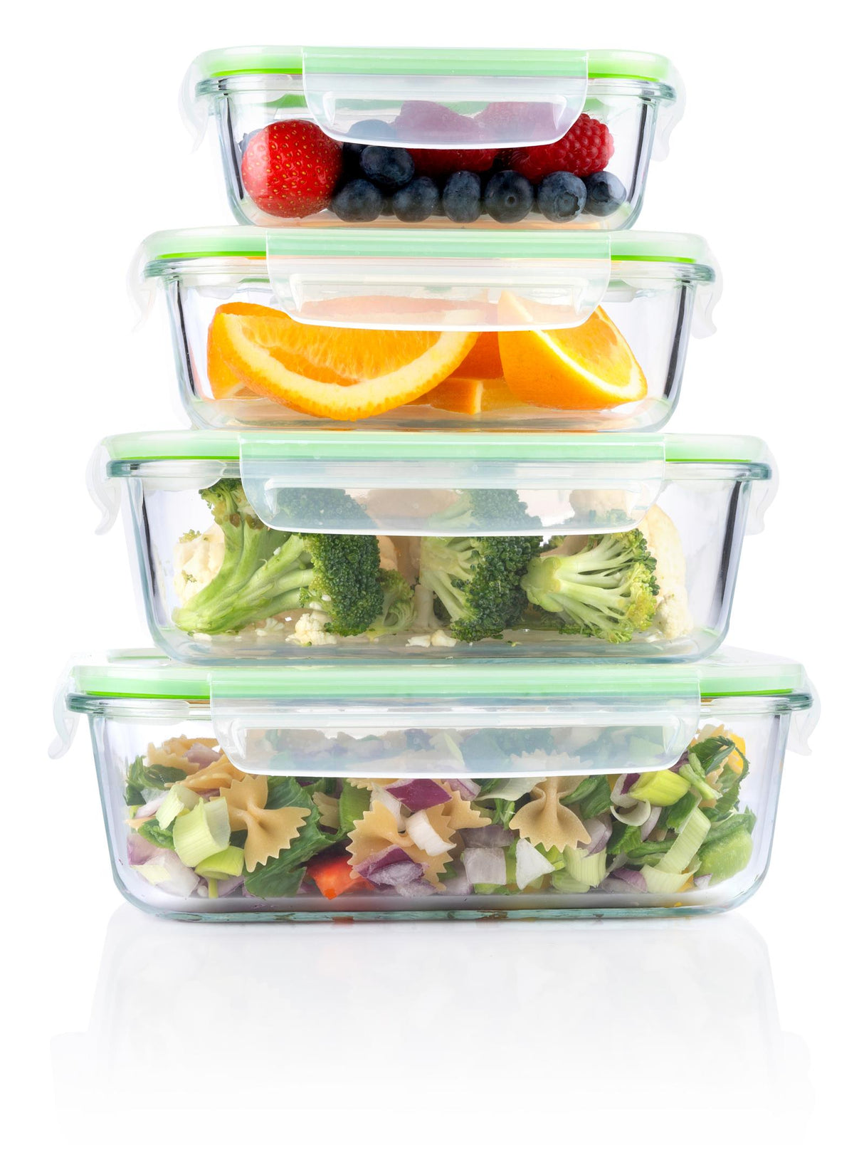 Food container 8pc 4diff size