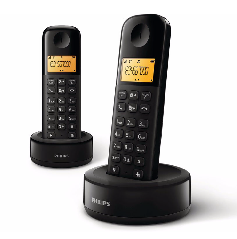 Draadloze Telefoon D1602B0 DUO Zwart