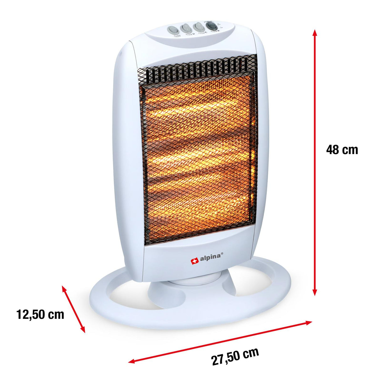 Kachel Halogeen Draaibaar 1200 Watt