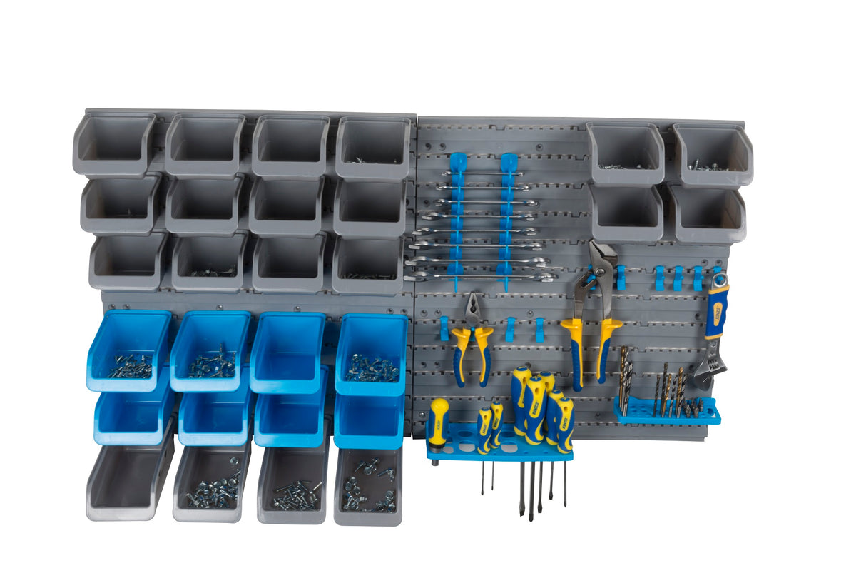 Gereedschapswand 43-Delig met Bakjes, Haken en Rekken