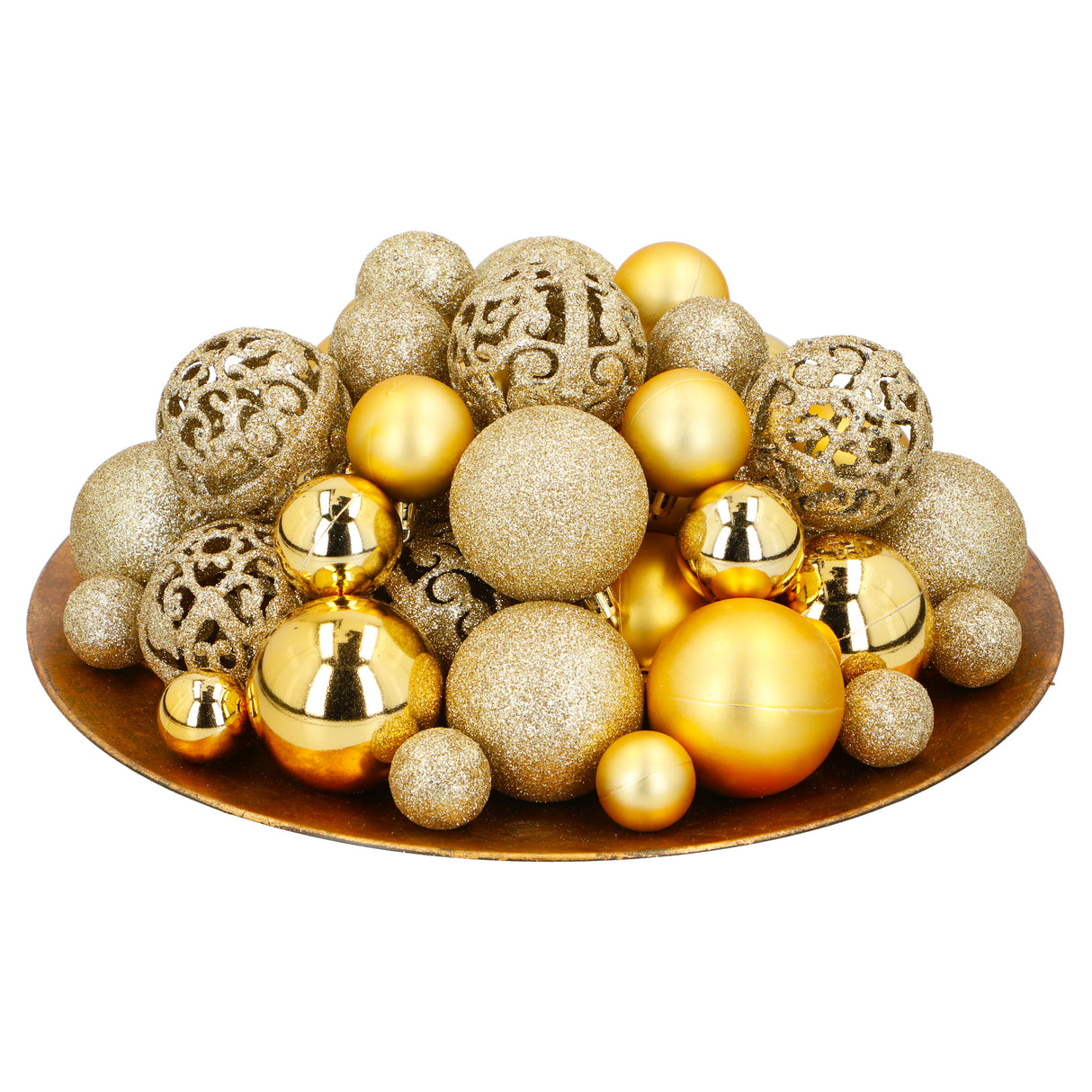 Gouden Kerstballen Set 101 Stuks Kunststof