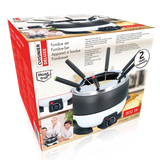 Fondueset 6 Personen Zwart Wit