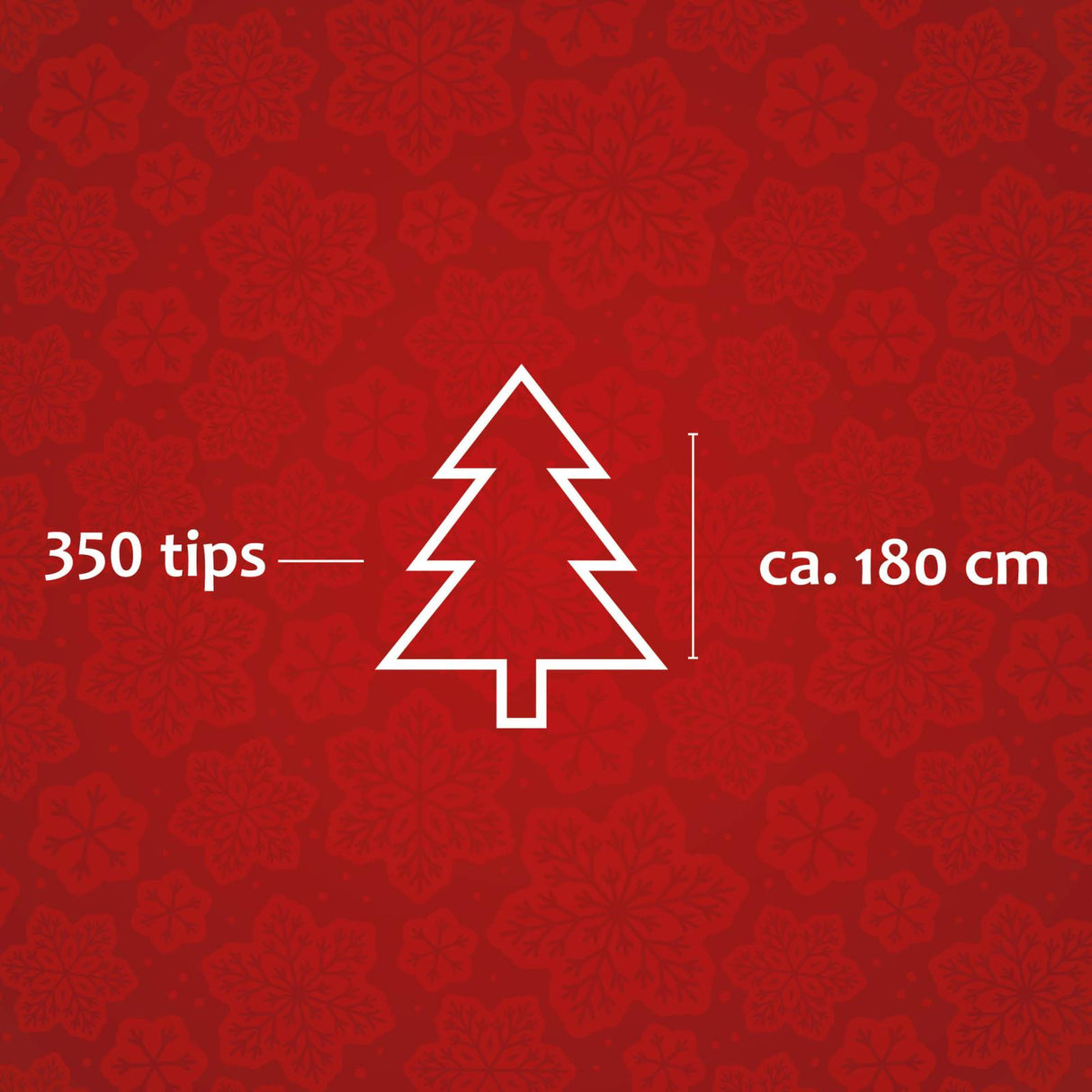 Xmas tree fir 180cm 350tips