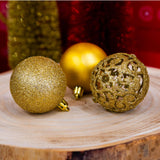 Kunststof kerstballen set goud 60 stuks