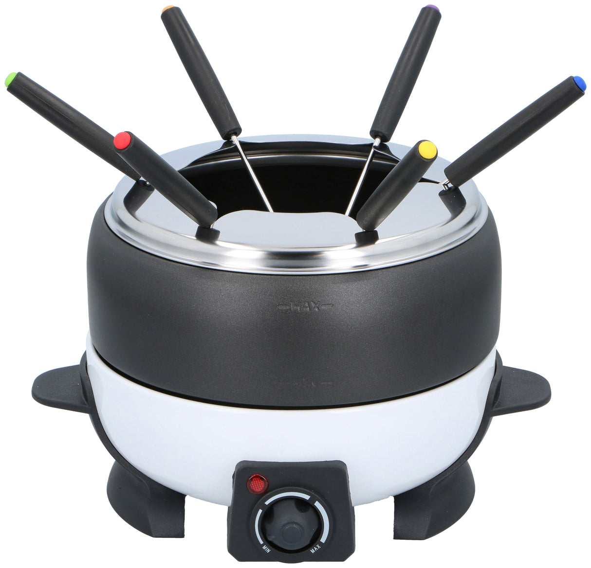 Fondueset 6 Personen Zwart Wit