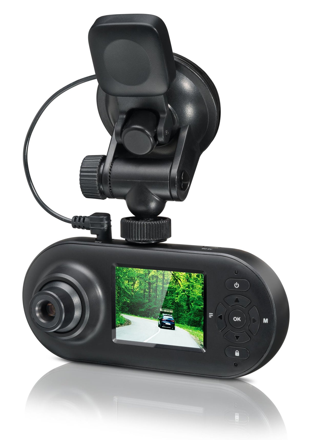 Dashcam MDC500GW - tweezijdige camera - G-sensor - GPS