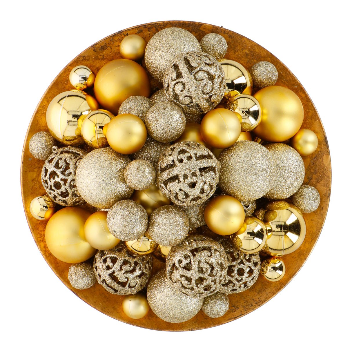 Gouden Kerstballen Set 101 Stuks Kunststof