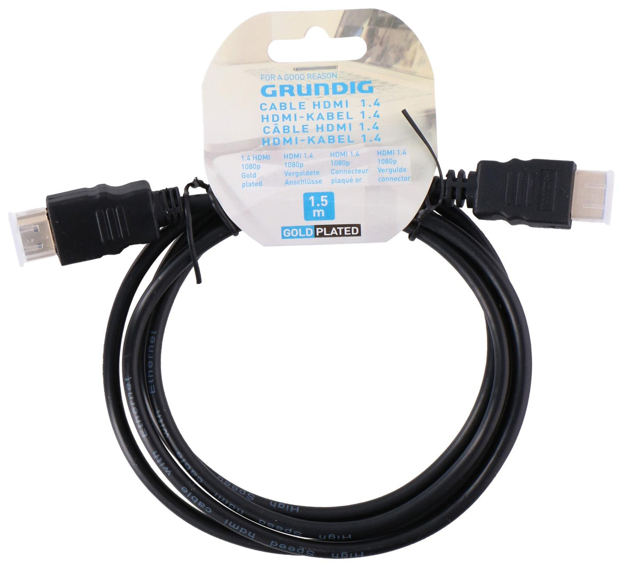 1.4 HDMI-Kabel 1,5 Meter Zwart