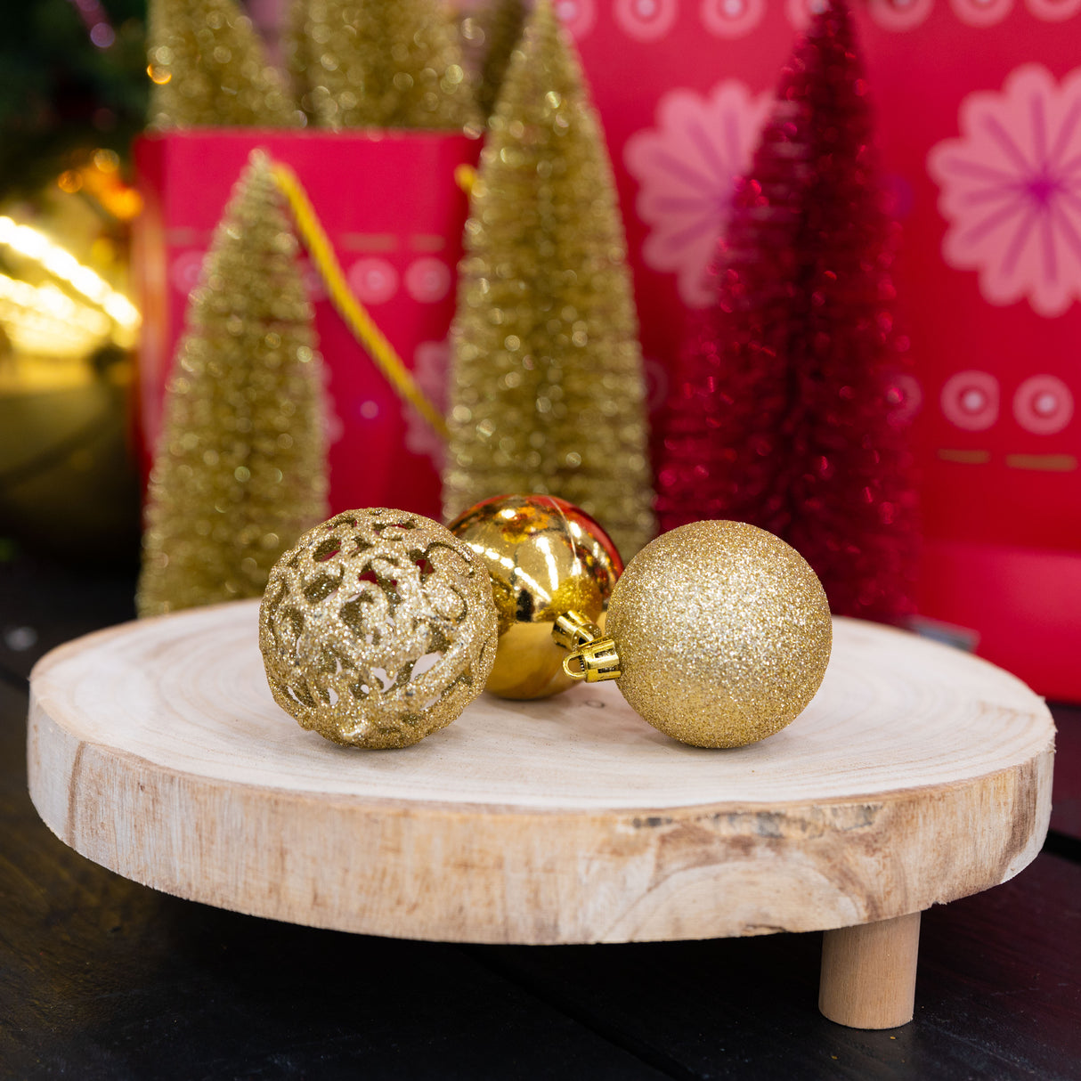 Gouden Kerstballen Set 101 Stuks Kunststof