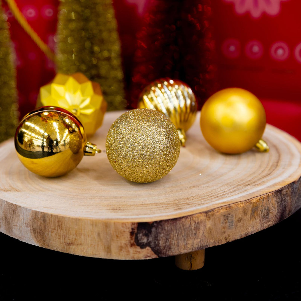 Kunststof kerstballen set goud 60 stuks