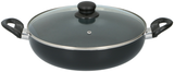 Frying pan w glass lid D28cm