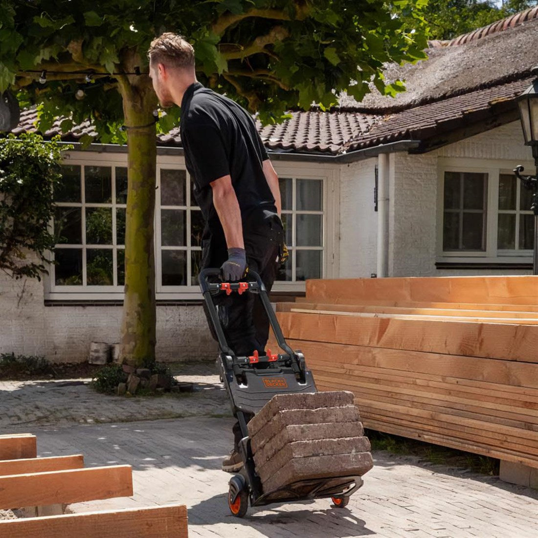 2-in-1 Steekwagen en Plateauwagen Opvouwbaar