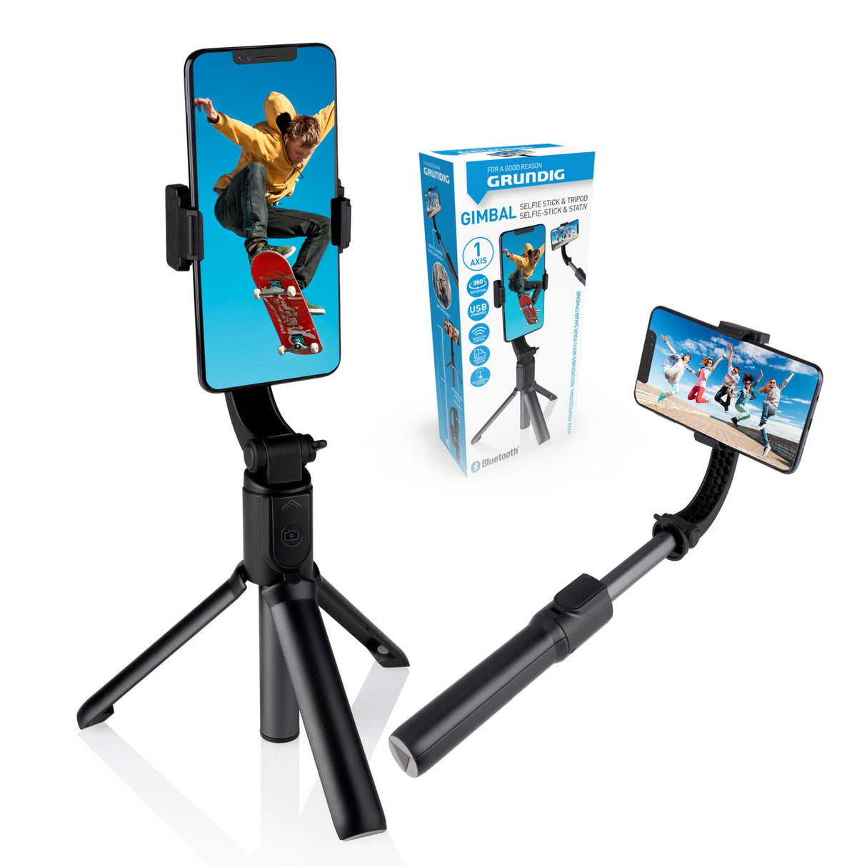 Selfie stick stabilizer tripod