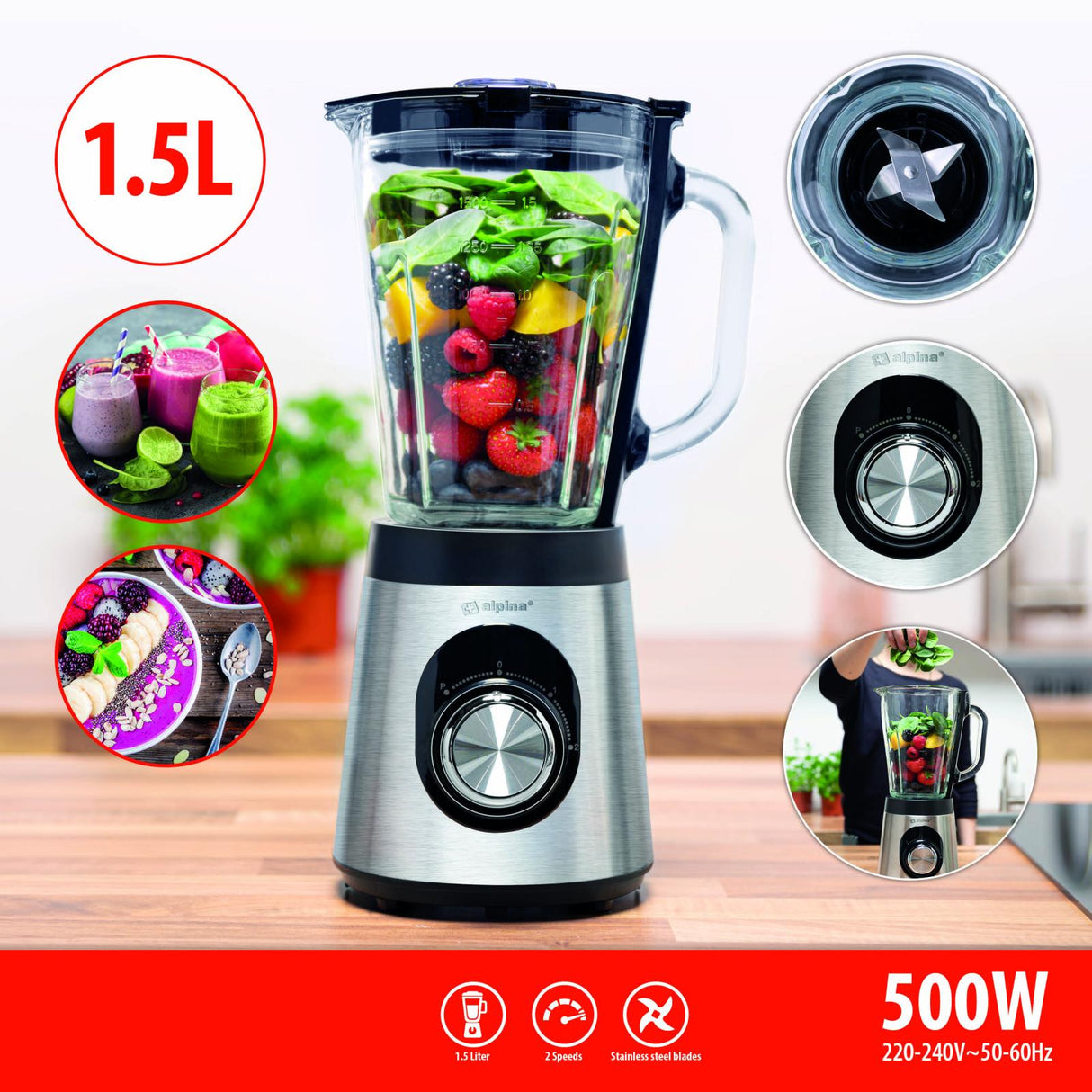 Blender 1,5L 500W