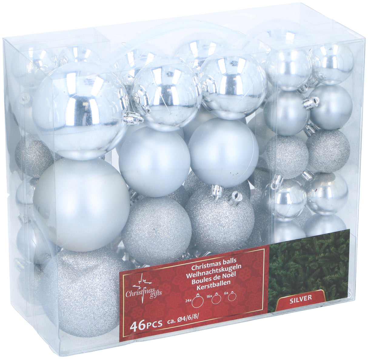 Bauble silver 46pc