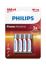 Power Alkaline AAA/LR03 batterijen - 4 stuks