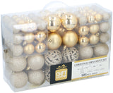 Gouden Kerstballen Set 101 Stuks Kunststof