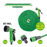 Garden hose set elastic 10-20m