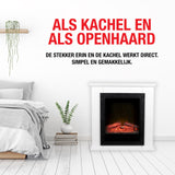 Classic Fire Sfeerhaard Lugano - Vrijstaand - 1800 W - maximondo