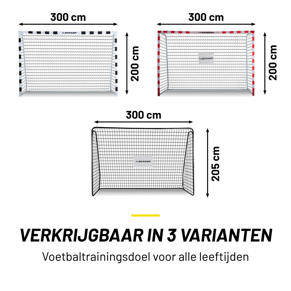 Voetbaldoel 300 x 90 x 200 CM