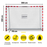 Voetbaldoel 300 x 200 x 110 CM