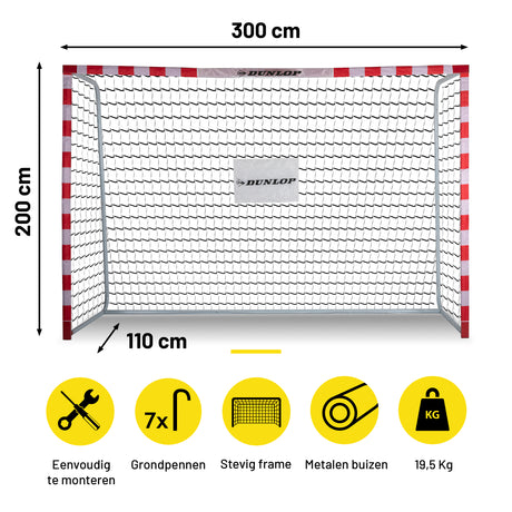 Voetbaldoel 300 x 200 x 110 CM