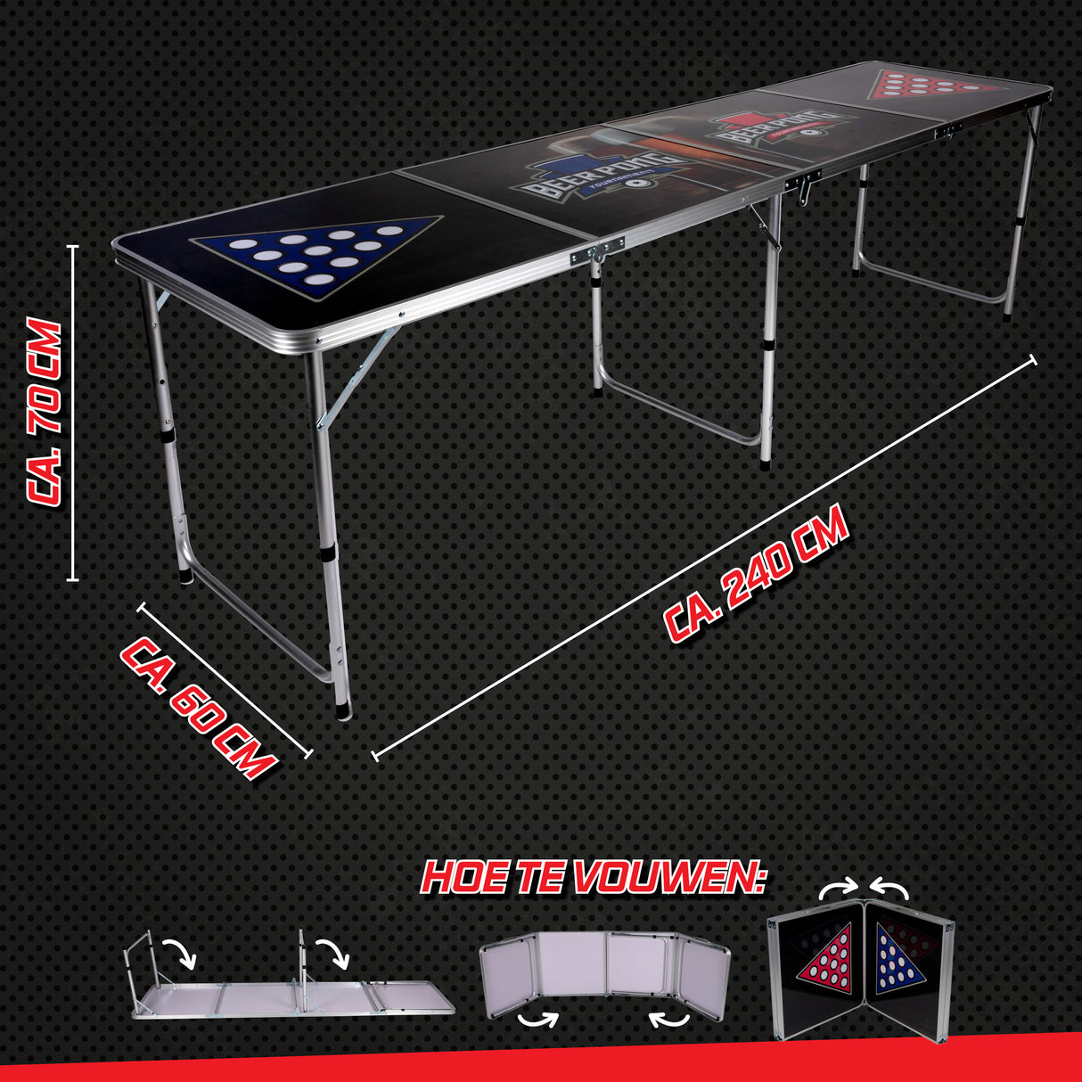 Beerpong Tafel Opvouwbaar