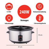 Slowcooker 3.5L RVS