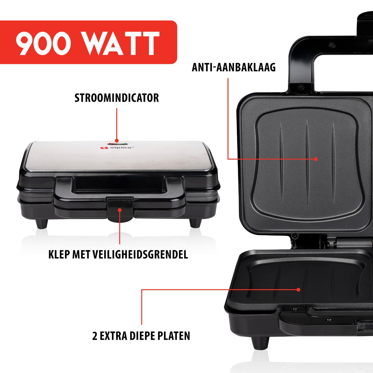 Tosti-Apparaat RVS