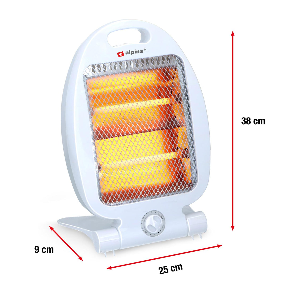 Kachel Kwarts Compact op Voet 800 Watt