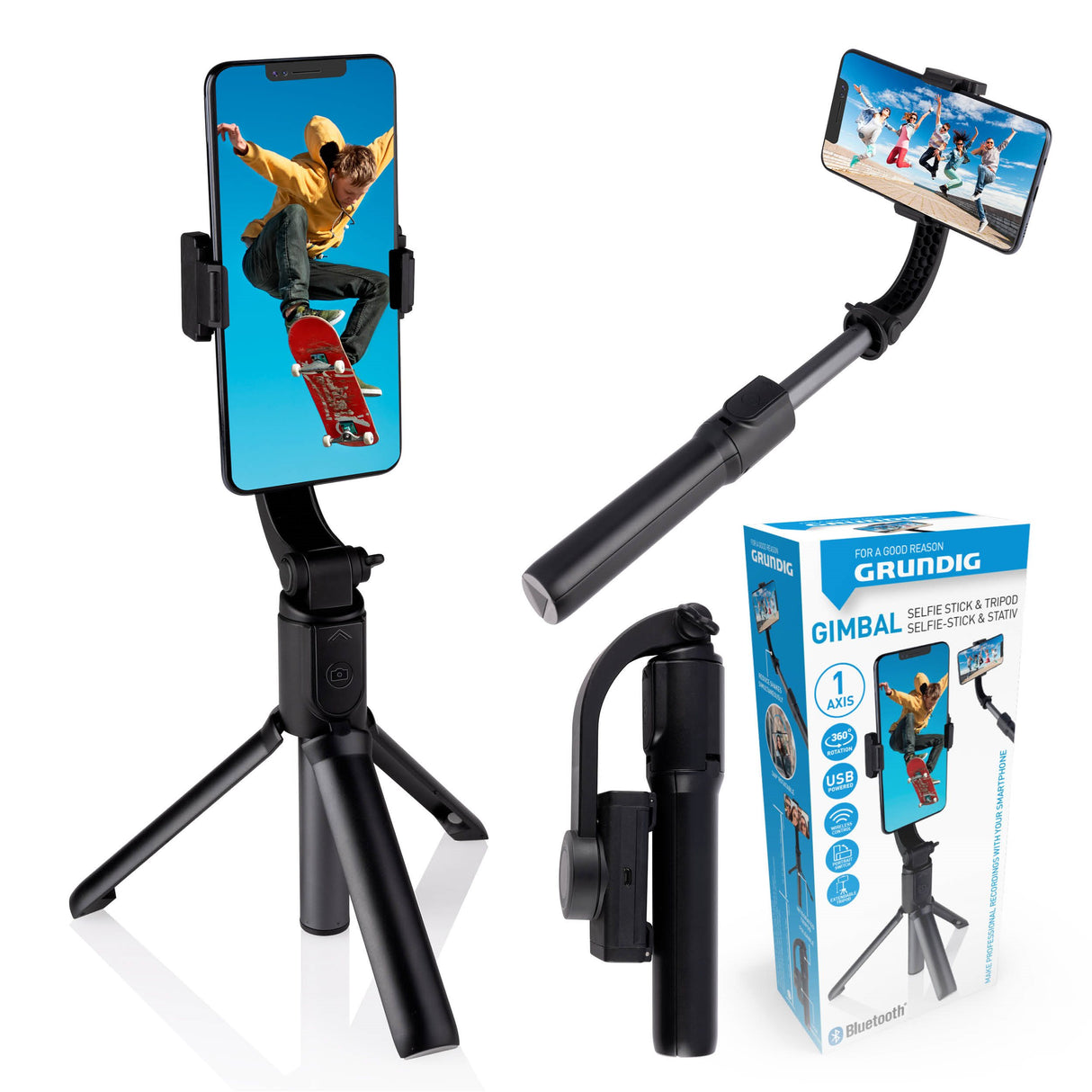 Selfie stick stabilizer tripod