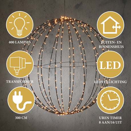 Giftsome Lichtbol LED Ø 60 cm - maximondo