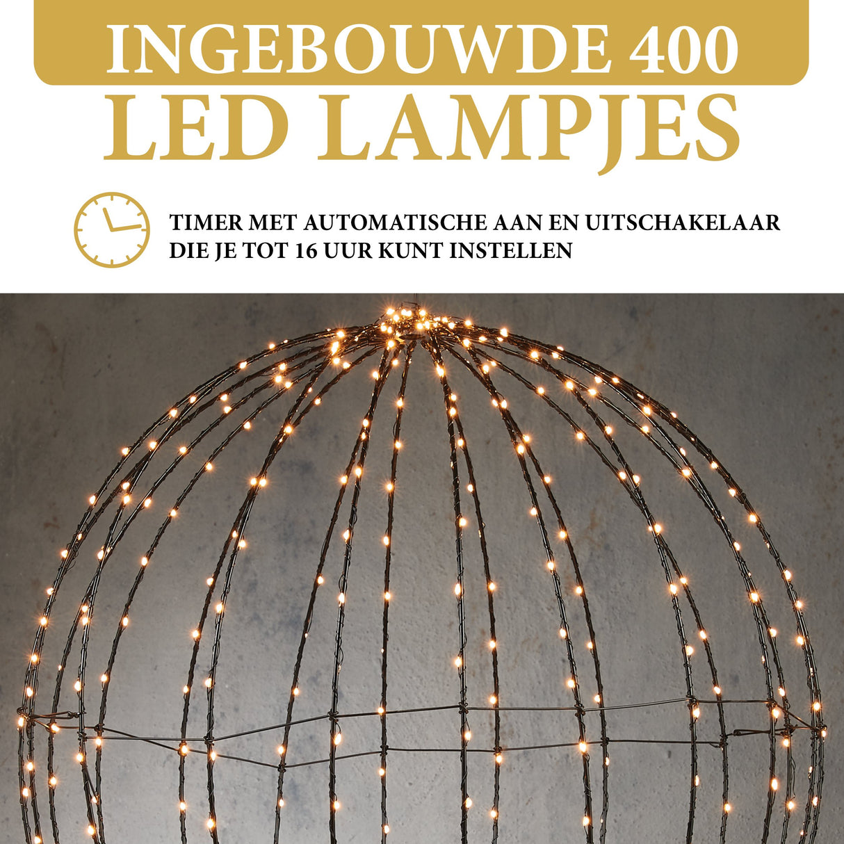 Lichtbol Kerstverlichting LED Ø 60 CM