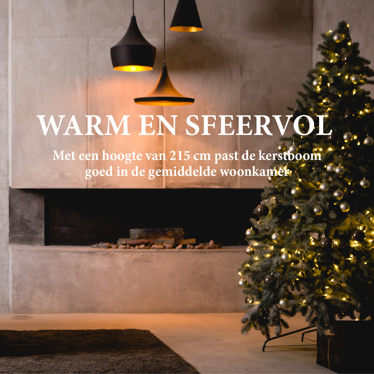 Kunstkerstboom met LED Verlichting 215 CM